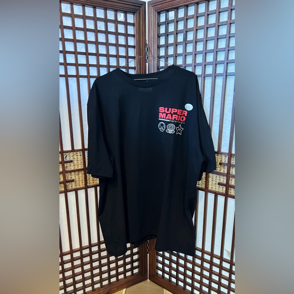 Nintendo Super Mario Black and Red Tee
